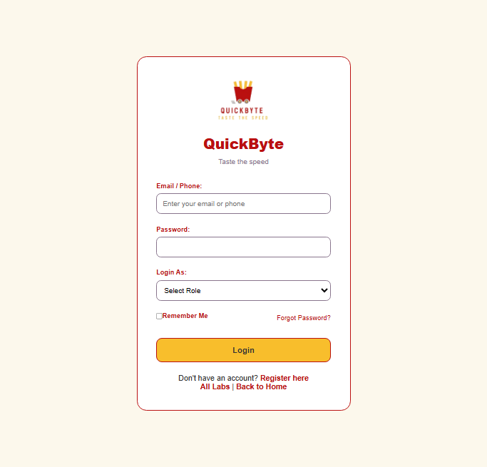 Login Page