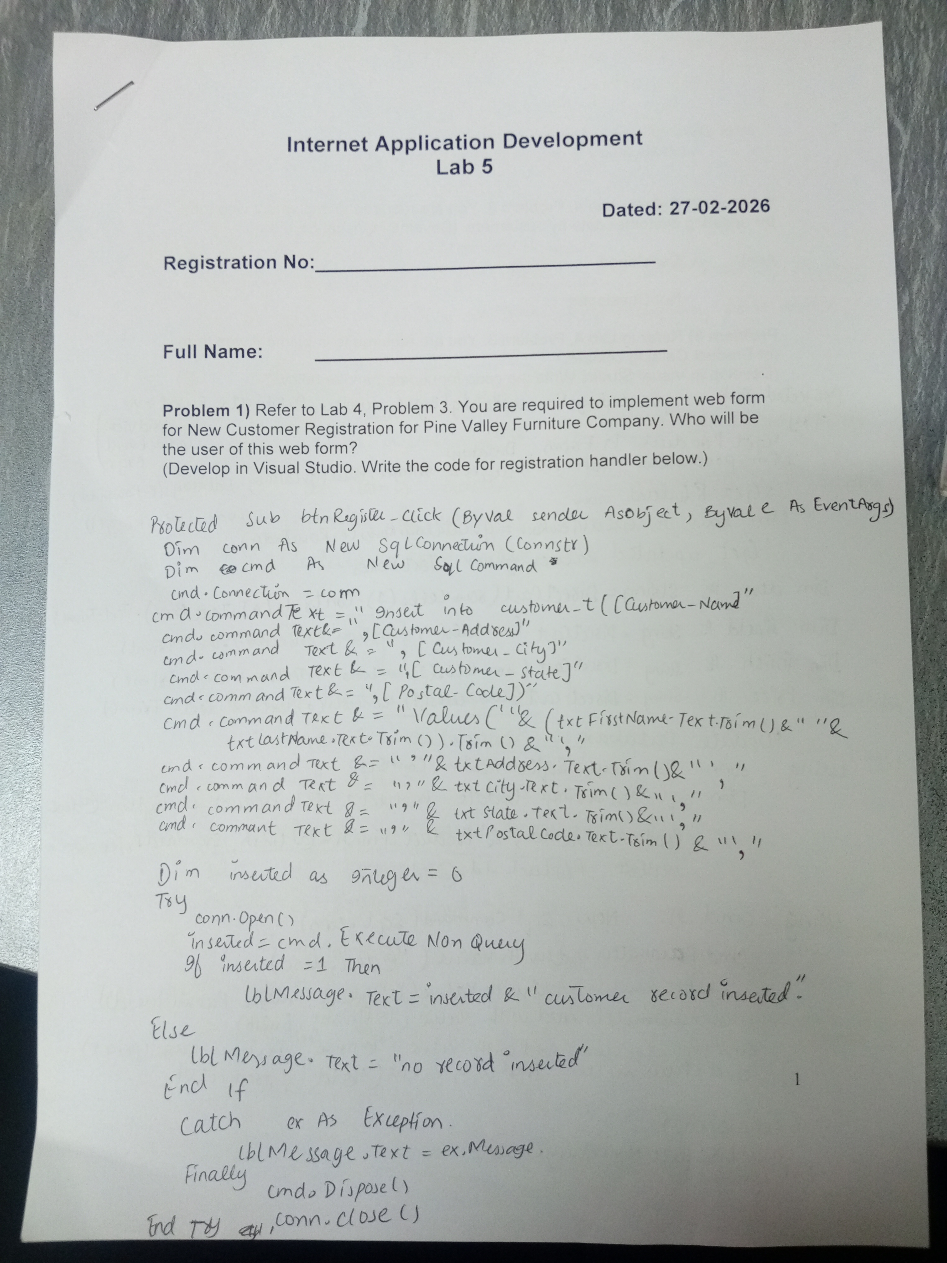 Problem Statement Page 1
